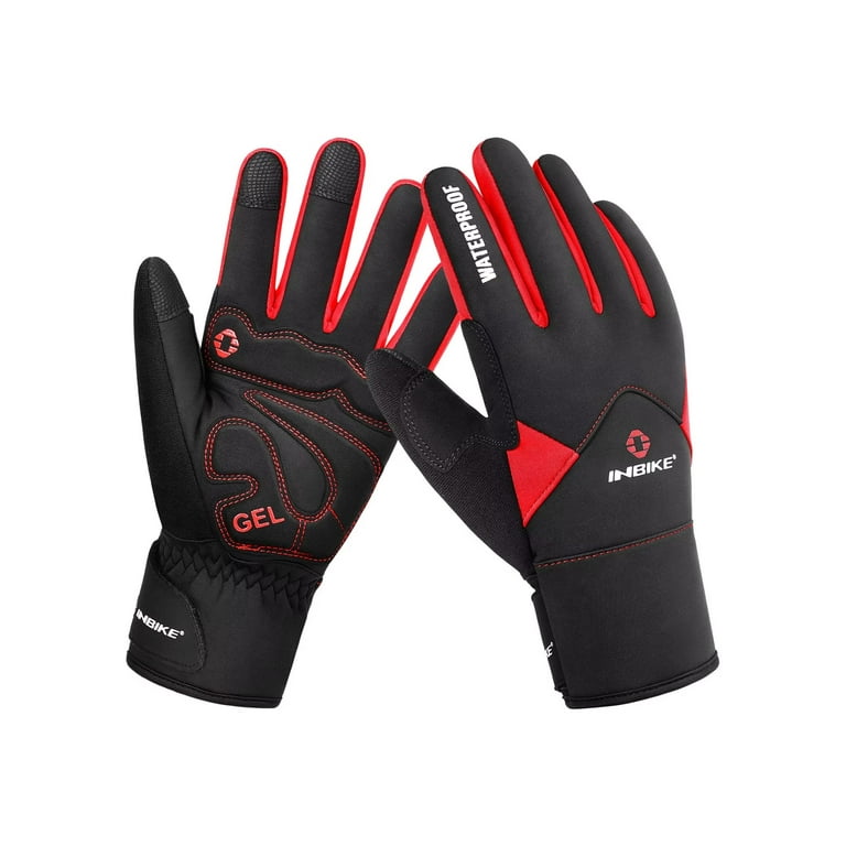 INBIKE Winter Cycling Gloves Cold Weather Thermal Windproof Gel