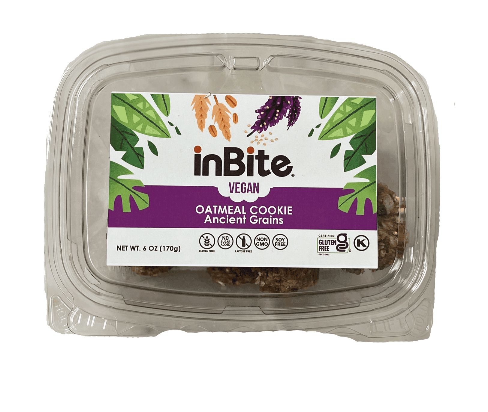 INBITE Oatmeal Cookies Bites, Ancient Grains, Vegan, Gluten-Free ...