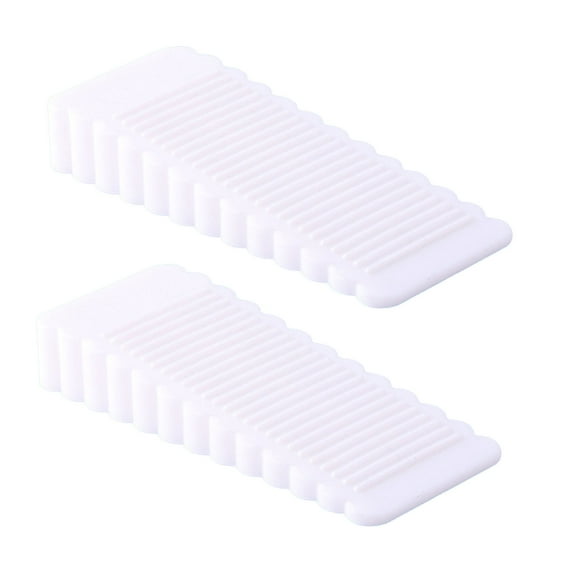 INC 2Pcs Safety Rubber Door Stop Stoppers Block Wedge Doorstops Door Stopper Home Office Door Rear Retainer Anti-collision Stop