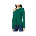 thumbnail image 1 of INC $39 Womens New Green Cut Out  Jewel Neck Long Sleeve Casual Sweater L B+B, 1 of 2