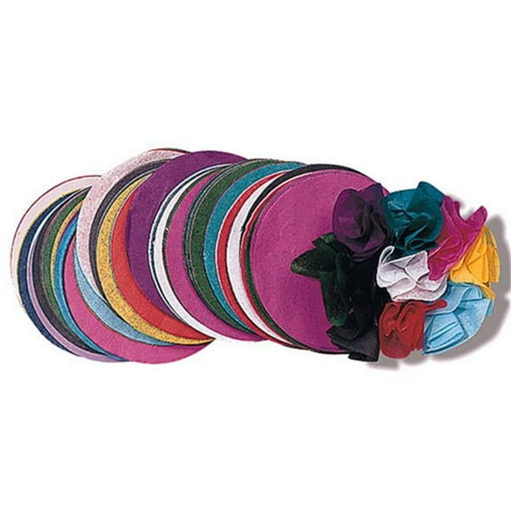 INC.  4'' Tissue Circles Color Collages