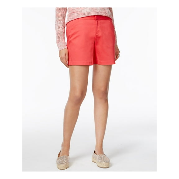 INC $50 Womens New 1147 Pink Flat Front Casual Short 16 B B
