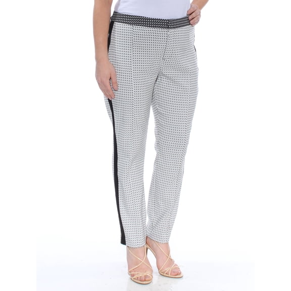 INC $59 Womens New 1608 White Striped Skinny Pants 12 B+B