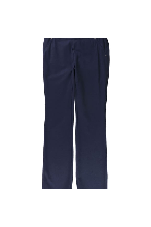 $69 Womens New 1150 Navy Mid Rise Straight leg Pants 4 B+B