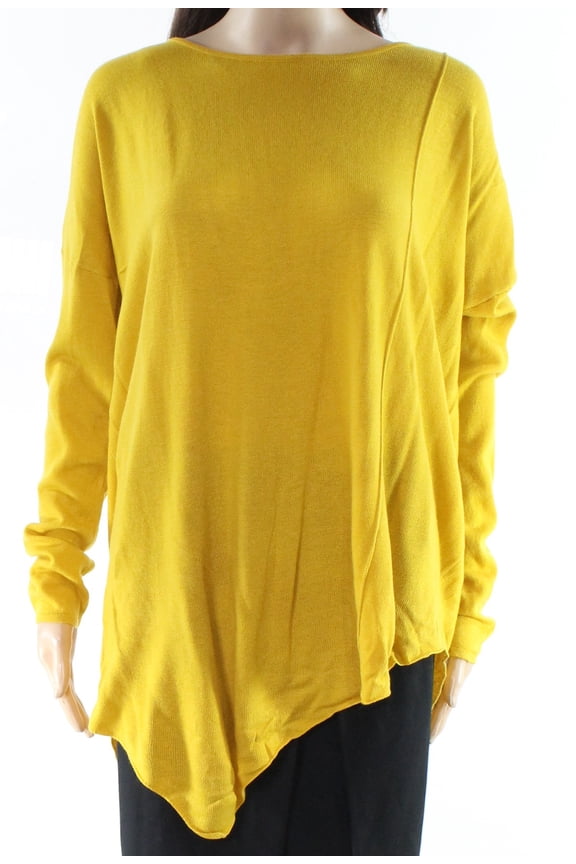 Womens Large Boat Neck Tunic Knitted Sweater L