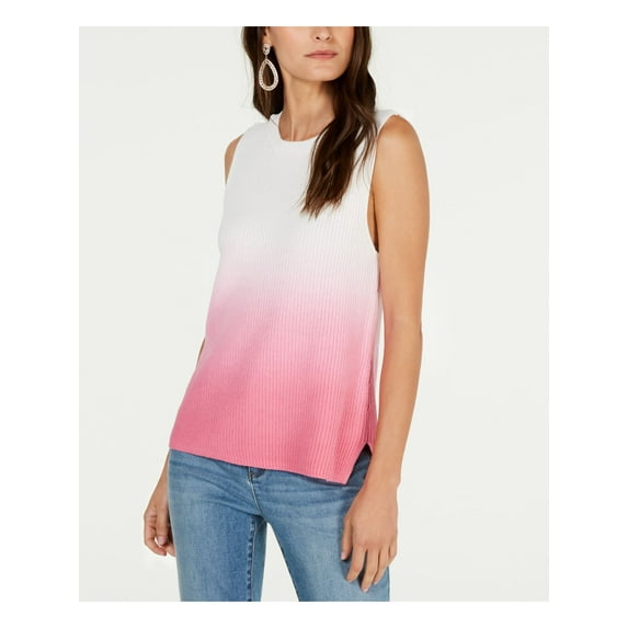 INC $69 Womens New Pink Dip Dye Sleeveless Top L B+B