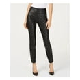 thumbnail image 1 of INC $70 Womens New 1187 Black Studded Faux Leather Casual Pants 2 B+B, 1 of 4