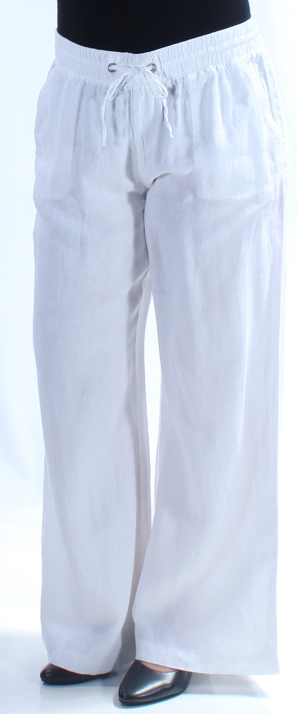 INC $70 Womens New 1454 White Tie Casual Pants 14 B+B  display picture 3