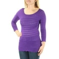 thumbnail image 1 of INC $70 Womens New 1542 Purple Eyelet Textured Scoop Neck Top S B+B, 1 of 2