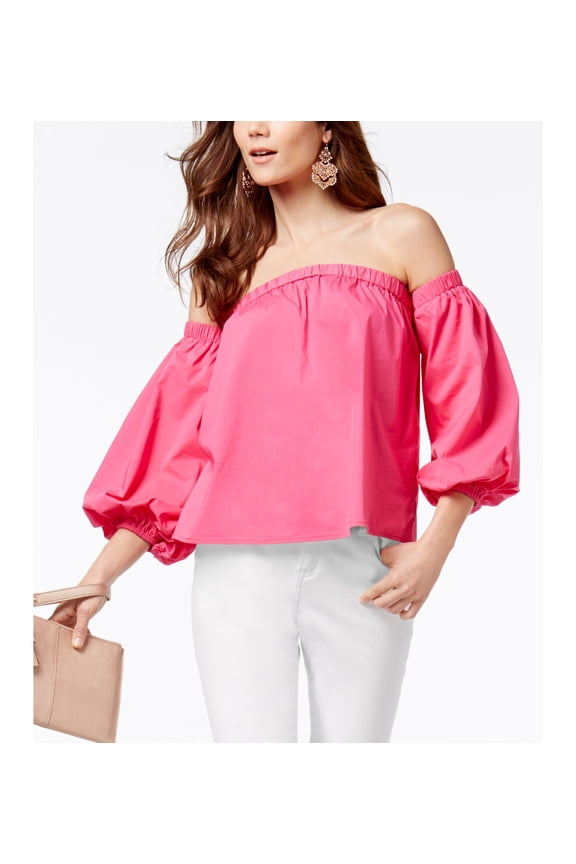 Off The Shoulder Top Intense Pink 2XL