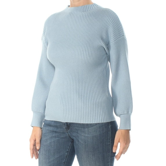 INC $70 Womens New 1667 Blue Mock-turtleneck Long Sleeve Sweater XL B+B