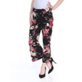 thumbnail image 1 of INC $79 Womens New 1028 Black Floral Wide Leg Casual Pants 0 B+B, 1 of 2