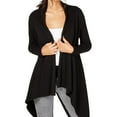 thumbnail image 1 of INC $79 Womens New 1343 Black Long Sleeve Open Front Cardigan M B+B, 1 of 2