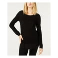 thumbnail image 1 of INC $79 Womens New 1392 Black Metallic Layered Look Long Sleeve Sweater L B+B, 1 of 2