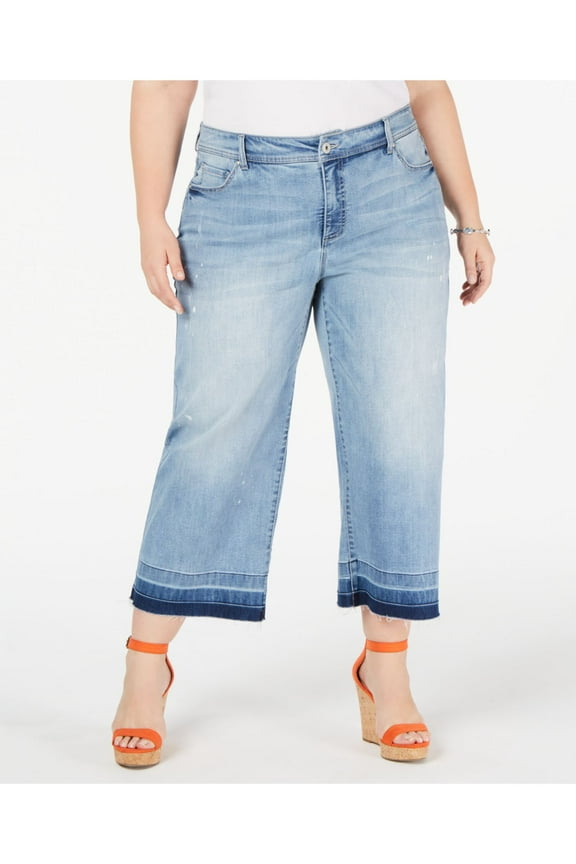 $90 Womens New 0427 Light Blue Casual Jeans 28W Plus B+B