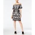 thumbnail image 1 of INC $99 Womens New 0334 Black Cold Shoulder Short Sleeve Sheath Dress L B+B, 1 of 1