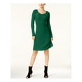 thumbnail image 1 of INC $99 Womens New 1251 Green Scoop Neck Long Sleeve Fit + Flare Dress XL B+B, 1 of 3