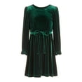 thumbnail image 1 of INC International Concepts Little Girls Stretch Velour Dress Pine Green XL, 1 of 1