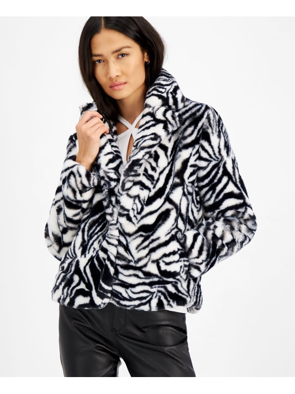 Animal Print Faux Fur Jacket Tati Tiger XL