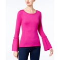 thumbnail image 1 of INC International Concepts Bell Sleeve Sweater Magenta Flame M, 1 of 1