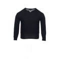 thumbnail image 1 of INC International Concepts Black Embroidered Henley Sweater , Size XLarge, 1 of 4