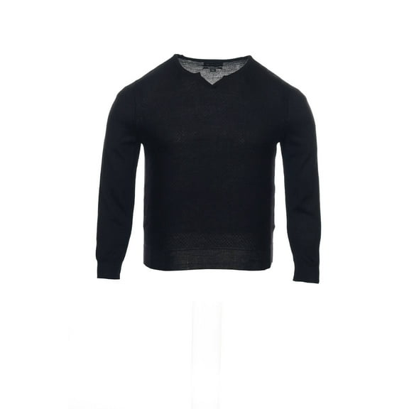 INC International Concepts Black Embroidered Henley Sweater , Size XLarge