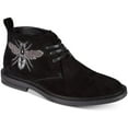 thumbnail image 1 of INC International Concepts Black Men's Darius Patch Chukkas Suede Shoes, 1 of 6