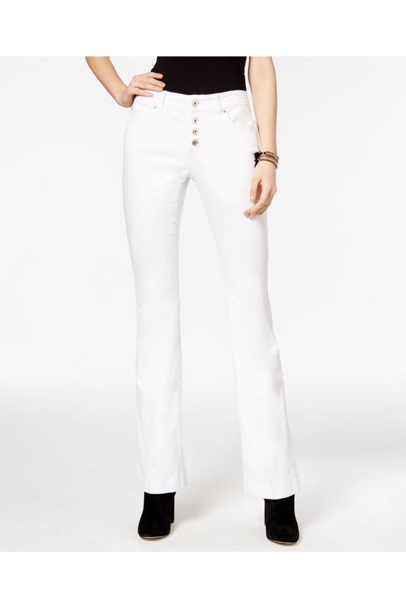 Bootcut Jeans White Denim 6