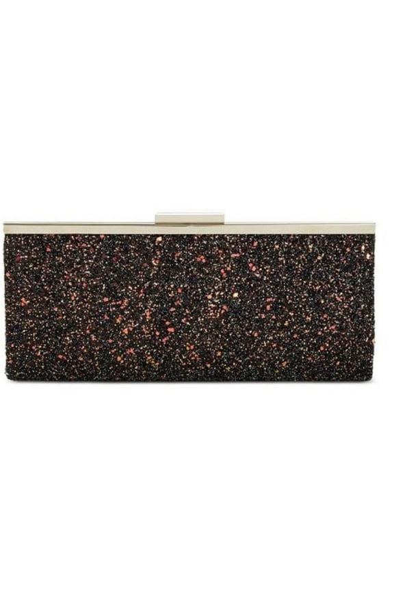 Carolyn Cake Glitter Clutch Bag, CHARCOAL New with box/tags