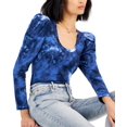 thumbnail image 1 of INC International Concepts Cotton Puff Sleeve Top Dahana Dye A S, 1 of 1