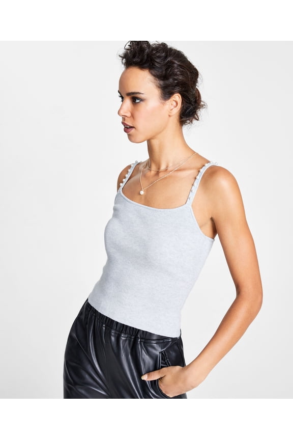 Embellished Strap Camisole Heather Belle Grey L