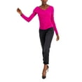 thumbnail image 1 of INC International Concepts Faux Wrap Top Fuchsia Pop XL, 1 of 1
