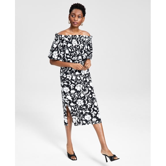 INC International Concepts Floral Print Dress Deri Blooms 2XL