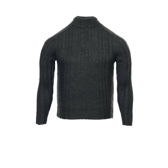 INC International Concepts Gray Cable Knit Half Zip Sweater , Size 2XLarge