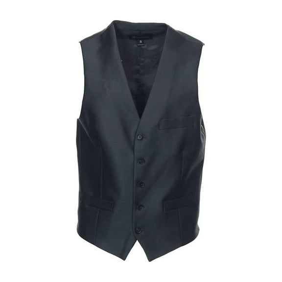 INC International Concepts Gray Herringbone Suit Vest, Size Small