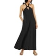 thumbnail image 1 of INC International Concepts Halter Maxi Dress Deep Black XL, 1 of 1