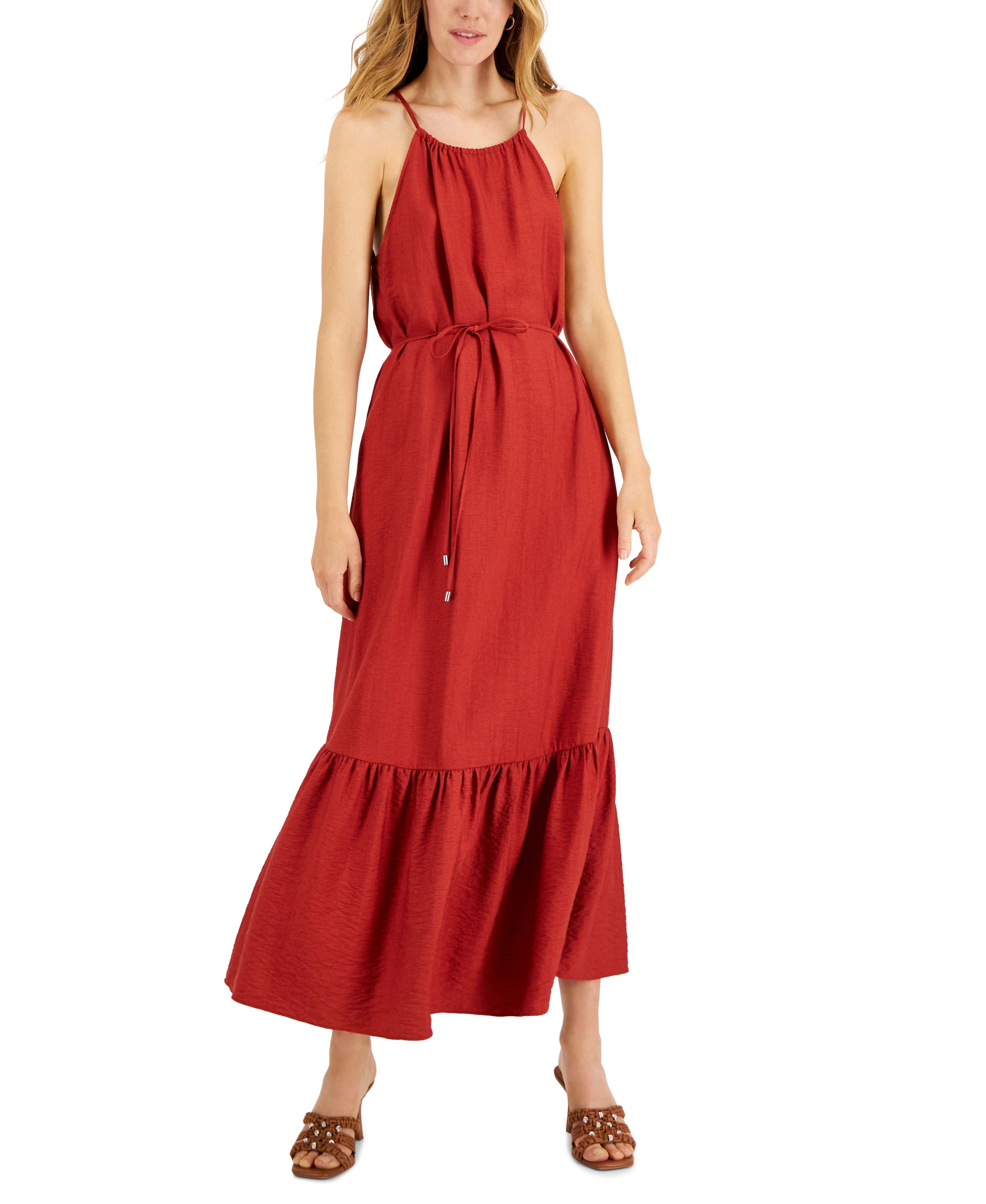 slim fit dress slacks Paola Halter Dress (Black) main image 0