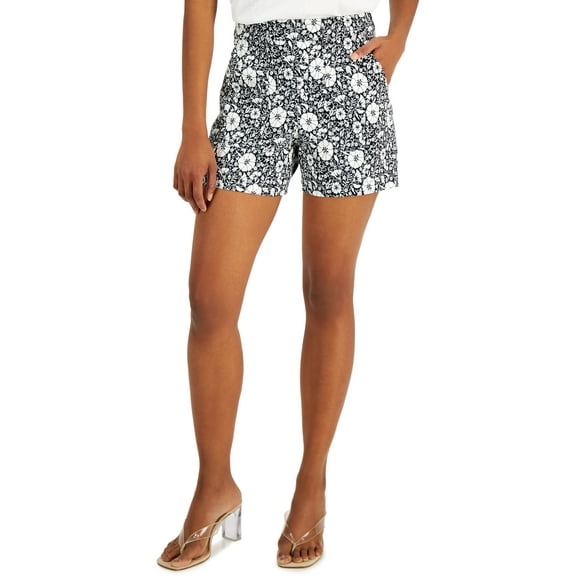 INC International Concepts High Rise Shorts Coconut Cream 14