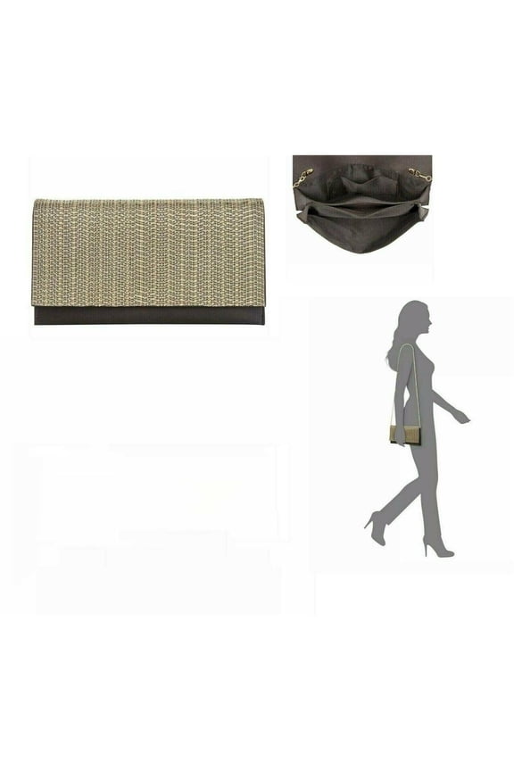 I.N.C. Veronica Chain Clutch, GOLD New with box/tags