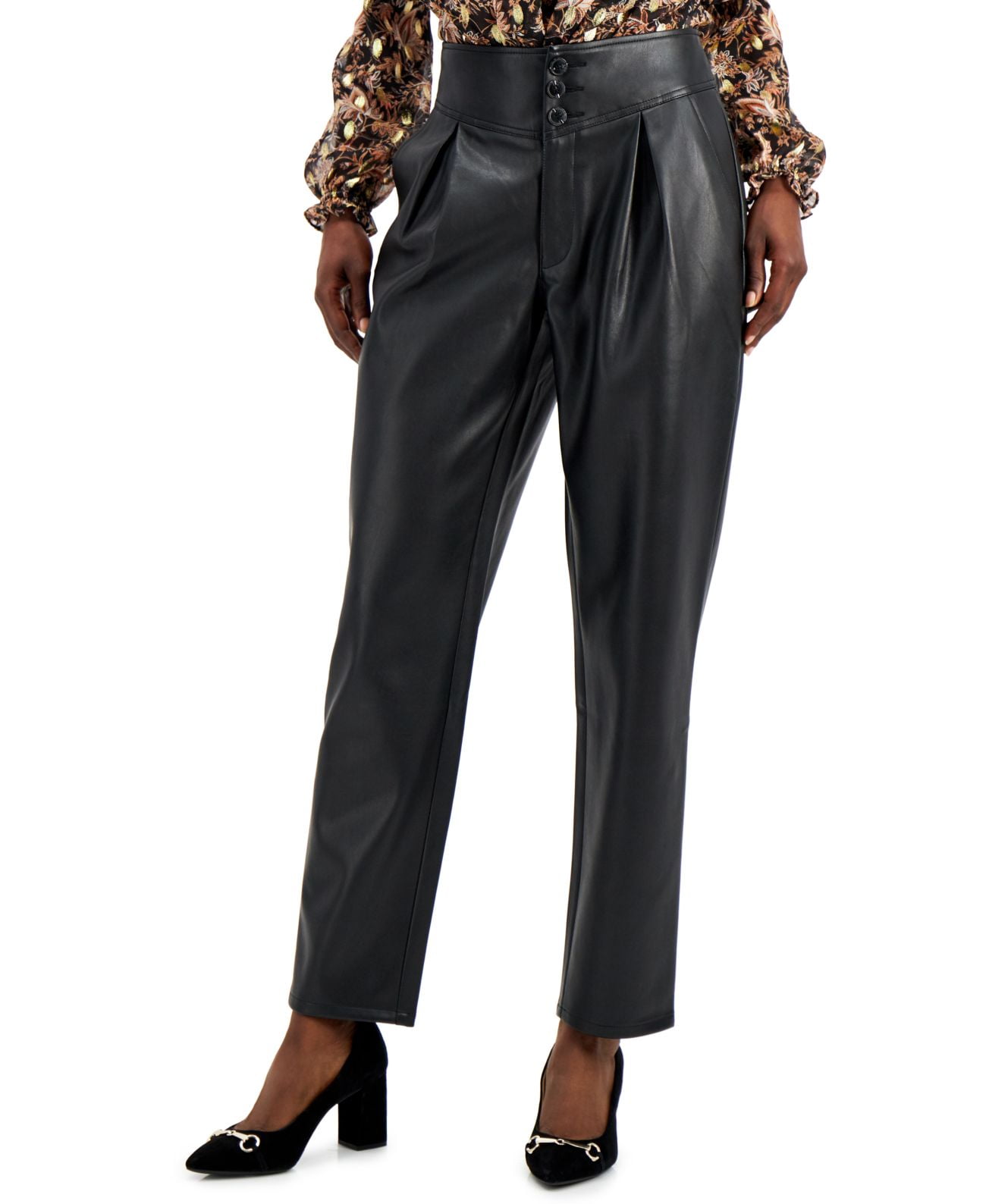 I.N.C. International Concepts Women's Faux-Leather Leggings