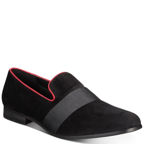 INC International Concepts INC Mens Kaizer Velvet Black Loafers 11 M