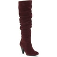 thumbnail image 1 of INC International Concepts INC Women's Maroon Suede Gerii Dress Boots, 1 of 5