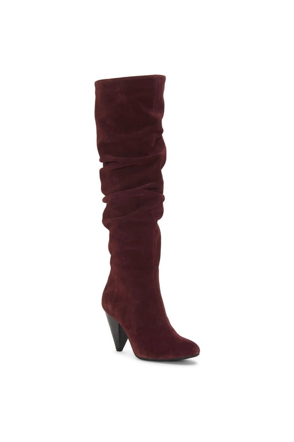 INC Women's Maroon Suede Gerii Dress Boots