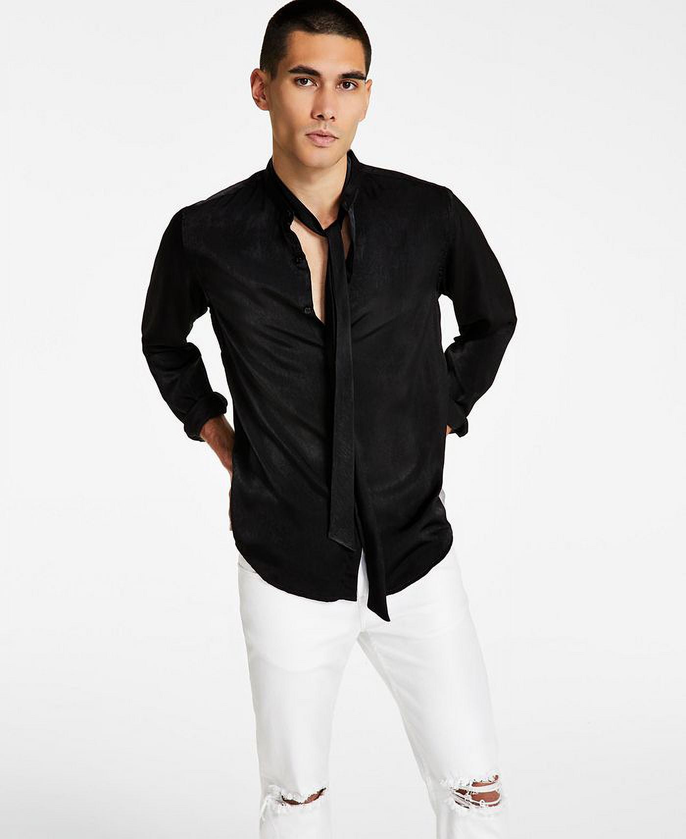 inc mens dress shirts INC international concepts Mens Dress Shirt ~ Button Down Shirt ~ Long Sleeve