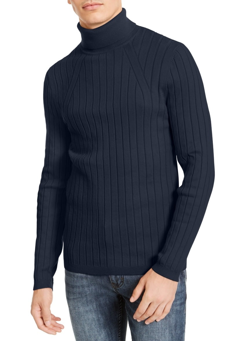 INC International Concepts Men s Elite Turtleneck Sweater Blue
