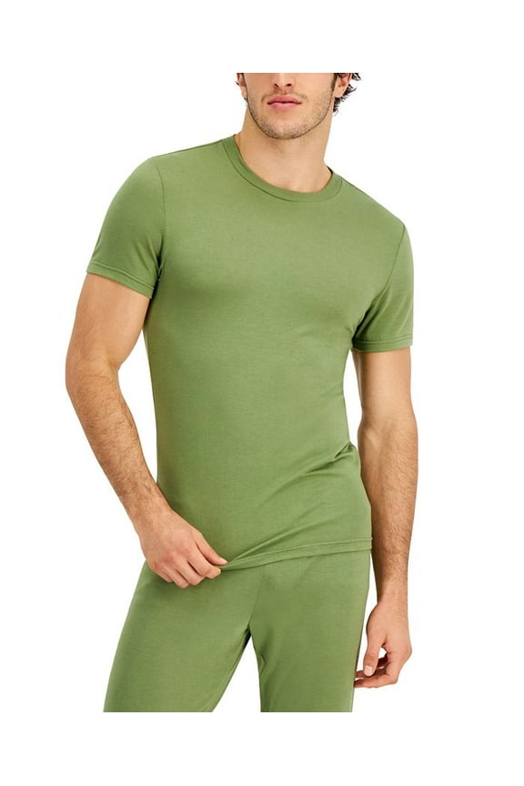 Men's Pajama Top Green Size Large