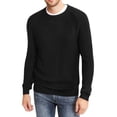 thumbnail image 1 of INC International Concepts Men's Sway Textured Knit Sweater Black Size X-Small, 1 of 2