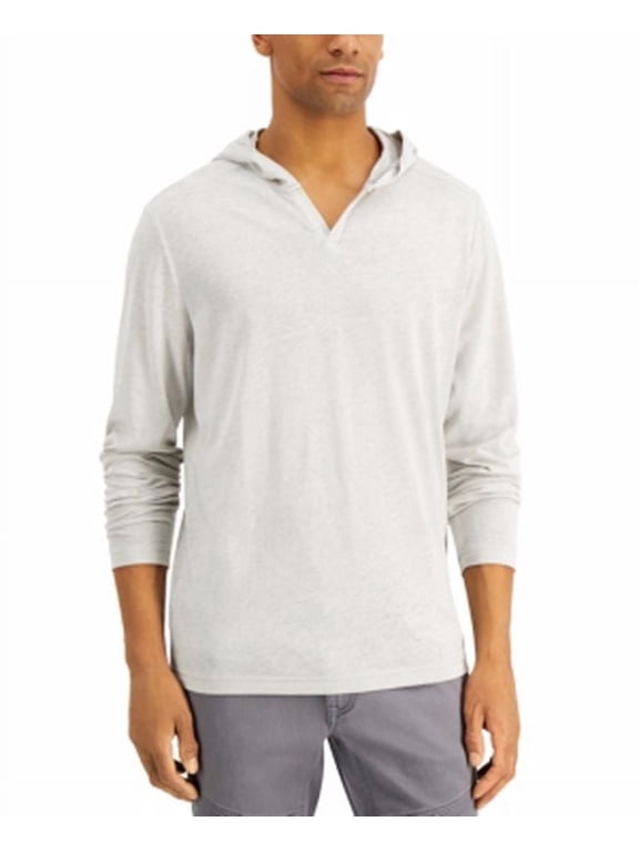 Mens Jamie Hooded Shirt, Stucco Grey, XX-Large