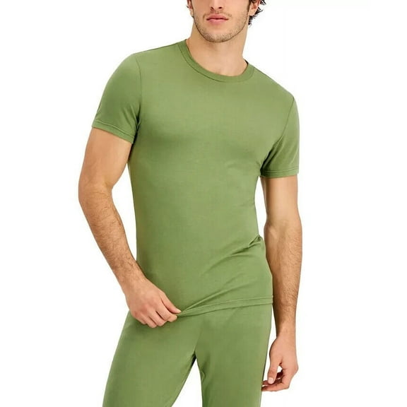 INC International Concepts Men's Modal Blend Solid Pajama Top Green Size XX-Large