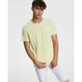 thumbnail image 1 of INC International Concepts Mens Pieced Slub T-Shirt Yellow Pear B4HP (Regular,L), 1 of 1